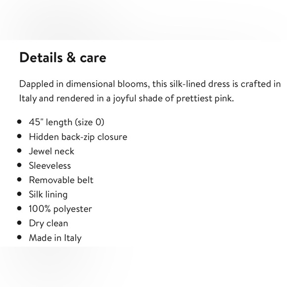 Oscar de la Renta NWT Floral Lace A-Line Dress - Picture 5 of 6